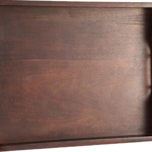 Joy&Grace acacia serving tray with metal handles