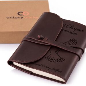 Antony Olivier personalised A5 leather journal